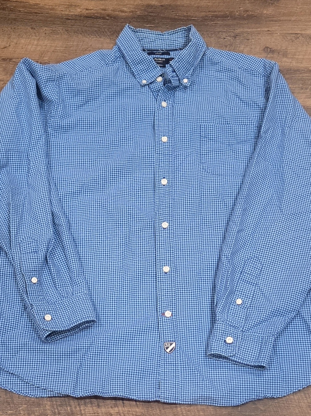 Daniel Cremieux Blue Gingham Button-Down Shirt
